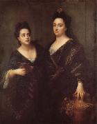 Jean-Baptiste Santerre Two Actresses Norge oil painting reproduction